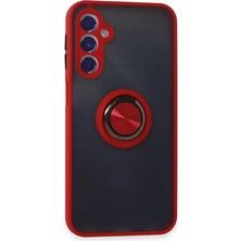 LTG Nova Galaxy M34 5g Kılıf Montreal Yüzüklü Silikon Kapak - Kırmızı