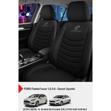 Naz Oto Panther Serisi Keten Kumaş Oto Koltuk Kılıfı (Ford Focus-Fiesta-Escorta Uyumlu)