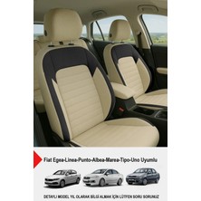 Naz Oto Mocha Taytüyü Oto Koltuk Kılıfı (Fiat Egea-Linea-Punto-Albea-Marea-Tipo-Uno Uyumlu)