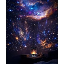 Pazarcan Yıldız Projeksiyon Gece Lambası Renkli Galaksi Işık Projektörü