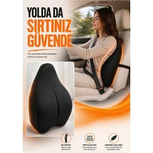 Visko Ortopedik Yeni Nesil Sandalye Sırt Minderi Sırt Dayama Koltuk Minderi Sırt Destek Yastık