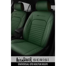 Naz Oto Istanbul Serisi Deri Üniversal Oto Koltuk Kılıfı - 5 Koltuk Tam Set