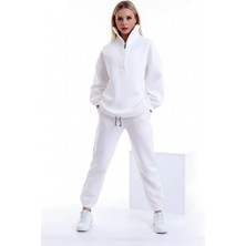 Özel Tasarım Yakası Uzun Fermuarlı Rahat ve Sportif Jogging Takım