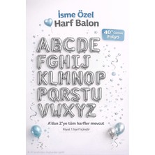 Deha Parti P Harf Gümüş Folyo Balon 16 Inç 40 cm