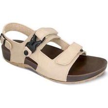 Ceyo 9829-2I Camel Ortopedik Erkek Sandalet