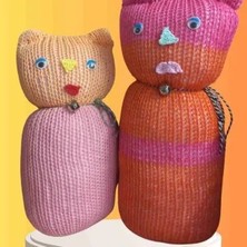 Diji Baby Tıkırık Örgü Yastık Uyku ve Oyun Arkadaşı Şeker&fıstık - 35 Cm-45 cm