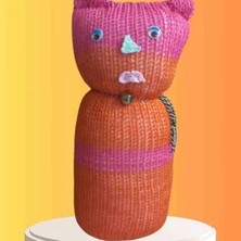 Diji Baby Tıkırık Örgü Yastık Uyku ve Oyun Arkadaşı Fıstık - 45 cm