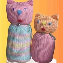 Diji Baby Tıkırık Örgü Yastık Uyku ve Oyun Arkadaşı Pofuduk&şeker - 35 Cm-45 cm