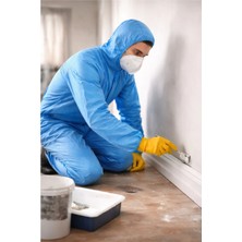 White Guard Mavi Tek Kullanımlık   Mavi  Tela Tulum-Kullan At Tulum