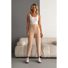 Kadın Ithal Krep Full Likralı Havuç Pantolon