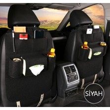 Çiftli Arka Koltuk Koruma ve Organizer, Araç Için Çok Amaçlı Çanta