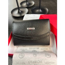 Egem Atelier Derkon Hakiki Deri Her Çantaya Sığabilecek Ölçüde Kullanışlı Kadın Cüzdanı
