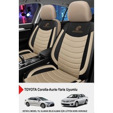 Naz Oto Panther Serisi Keten Kumaş Oto Koltuk Kılıfı (Toyota Corolla-Auris-Yaris Uyumlu)