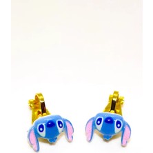 Makewell Disney Stitch Sıkıştırmalı Küpe Deliksiz Kulağa Uygun Kız Çocuk Hediye