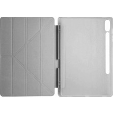 Marsilyan Samsung Galaxy X510 Tab S9 Fe 11 Kılıf Kalemlikli Mars Tablet Kılıfı - Koyu Gri