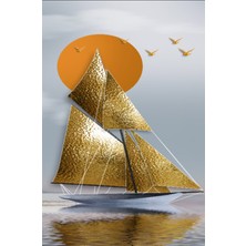 Aden Dijital Dekoratif Gemi Kanvas Tablo