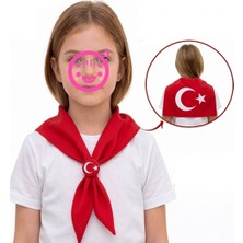 Sahra Bayrak Fular KOD:2601 Ayyıldızlı Fular - 2 Adet