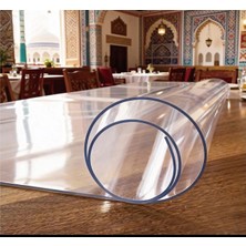 Nice Home Nice Şeffaf Kalın 1.40MM Masa Örtüsü Kaymaz
