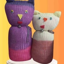 Diji Baby Tıkırık Örgü Yastık Uyku ve Oyun Arkadaşı Pembeş&minik - 35 Cm-45 cm