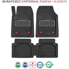 3D Havuzlu Paspas Takımı, Siyah Krom ve Karbon Uyumlu, Audi A3 Için