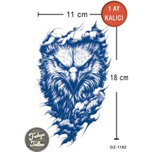 Trakya Tattoo 1 Ay Kalıcı Dövme Yarım Kol Kartal Geçici Dövme