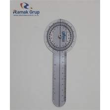 PremiumPort El Yayı Maxi Cep Gonyometre, Plastik Ölçer 20 Cm, Turuncu