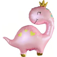 Deha Parti Pembe Dinazor Folyo Balon Sevimli Pembe Dinozor Kız Doğum Günü Balonu