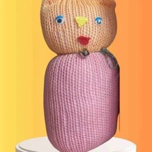 Diji Baby Tıkırık Örgü Yastık Uyku ve Oyun Arkadaşı Şeker - 45 cm