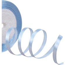 P Parla Saten Kurdele 6 mm Bebe Mavisi 2 Metre