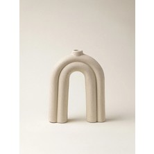 Kallen Dokulu Seramik Vazo (24 x 19 Cm)