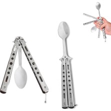 Popüler Sepet Paslanmaz Çelik Katlanır Kaşık