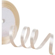 P Parla Saten Kurdele 3 mm Krem 1 Metre