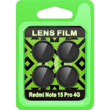 Eco Port Xiaomi Redmi Note 15 Pro 4g Raze Metal Kamera Lens - Siyah