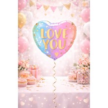 Deha Parti Sevgililer Günü 18" Kalp Unicorn Love You Folyo Balon