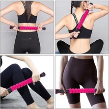 PremiumPort Dayanıklı Pilates Kramp Çubuğu Rulo ile Isınma ve Masaj Aleti