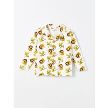 Lc Waikiki Yeni Sezon Sevimli Aslan Baskılı Erkek Çocuk Pijama Üst
