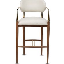 Gazzini Furniture Elegance Kolçaklı Metal Bar Sandalyesi
