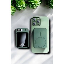 Store Mania Ieg™ 22.5W Magsafe Kablosuz Şarjlı Powerbank Dijital Ekran ve Hızlı Şarj