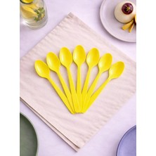 Parti Adresi Plastik Kaşık Sarı 25'li