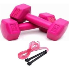 PremiumPort 1 kg Dambıl ve Atlama Ipi Seti, Sağlıklı Egzersiz Için Uygun