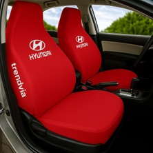 Kırmızı Oto Servis Kılıfı Takımı Ön ve Arka, Penye Koltuk Koruyucu