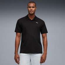 Puma Essential Elevated Material Erkek Siyah Polo Yaka Tişört