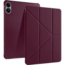 İlk El Grup Xiaomi Redmi Pad Pro 12.1 Kılıf Kalemlikli Mars Tablet Kılıfı - Mürdüm