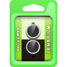 İlk El Grup Samsung Galaxy Z Flip 6 Raze Metal Kamera Lens - Gümüş