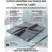 Clothyx Mikrofiber Cam Temizlik Bezi 50*70 cm 1 Adet