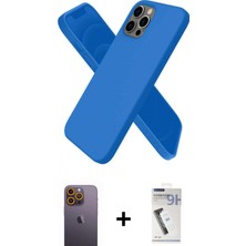 İlk El Grup Ieg™ iPhone 12 Pro Max Kılıf Kozmos Yansıma Özel Seri - Şeffaf Uv Polymer Nano Ekran Koruyucu + Sarı Neon Fosforlu Kamera Lens