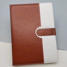 Runaway Tarihsiz Kahverengi Beyaz Ajanda Defter - Esnek Kullanım