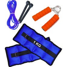 PremiumPort El ve Ayak Ağırlık Seti, Bilek Güçlendirme, Atlama Ipi, Kondisyon Artırıcı