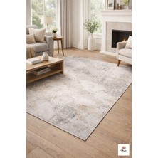 Modern Eskitme Desenli Leke Tutmaz Akrilik Halı 462.000 Sık Dokuma Salon Halısı