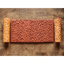 Atölye Dekupaj Model 064 - Deboss & Emboss İkili Set - Polimer Kil Doku Oklavası / Seramik Çamuru Desen Rulosu
